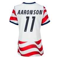 Camiseta Estados Unidos Brenden Aaronson #11 Primera Equipación Replica Mundial 2026 para mujer mangas cortas